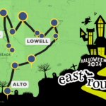 Epic East GR Halloween Houses Driving Route Includes McCabe Haunt + 3 Halloween Light Shows