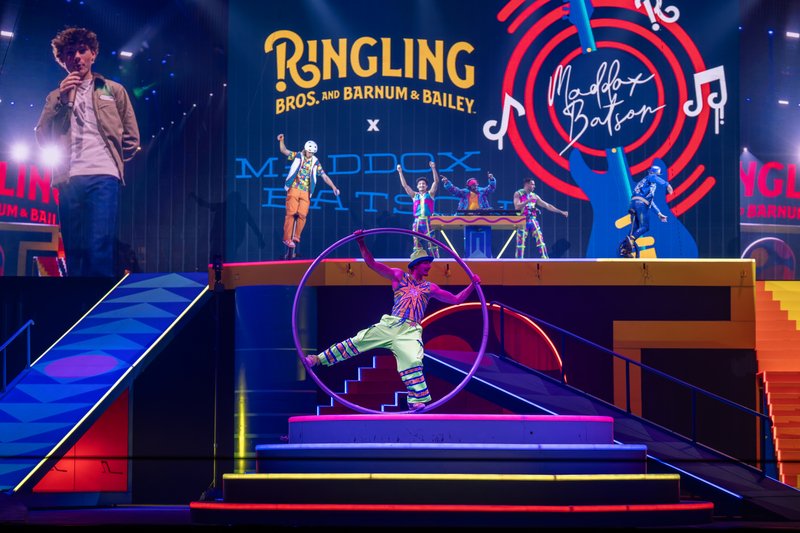 Small Stage And Hula Hoop Circus