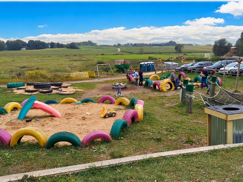 restaurant with play area: Ed Dunneback and Girls outdoor play area