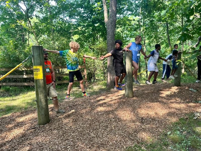 Camp O'Malley Summer Camps 2025 Low Ropes Course