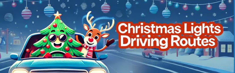 Christmas Lights Driving Routes Banner 2024