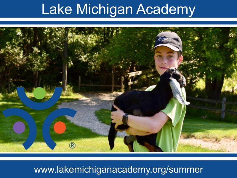 Lake Michigan Academy - Summer Camp 2025 - Boy Holding Goat