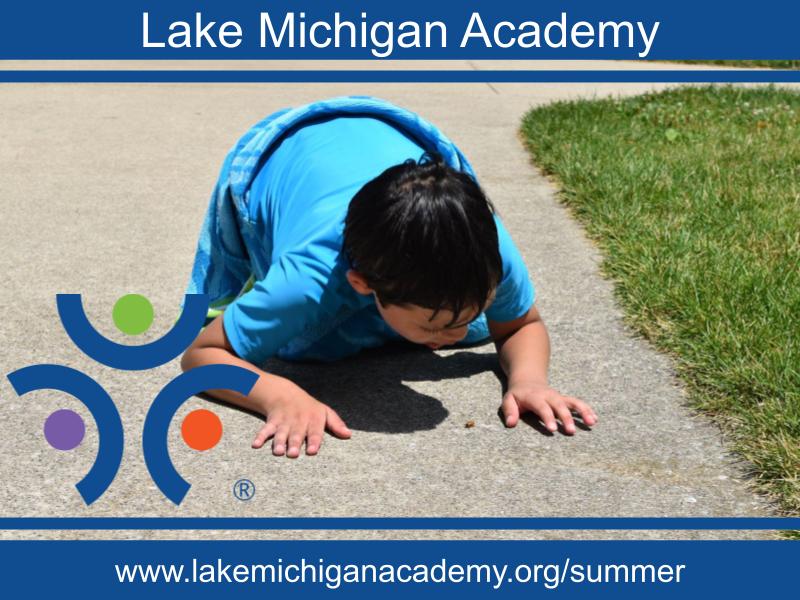 Lake Michigan Academy - Summer Camp 2025 - Kid Examining Bug