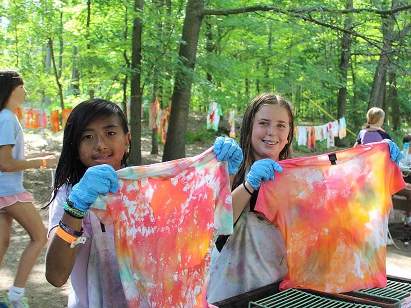 YMCA Camp Manitou-Lin - Summer Camp 2025 - Kids With Tie Dying (1)