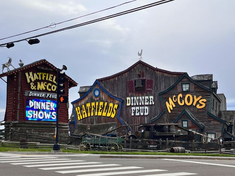 Exterior of Hatfields and McCoys Dinner Feud in Pigeon Forge, TN