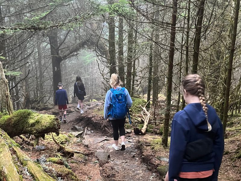 Things to do in the Smoky Mountains - a family hikes on the Appalachian trail.