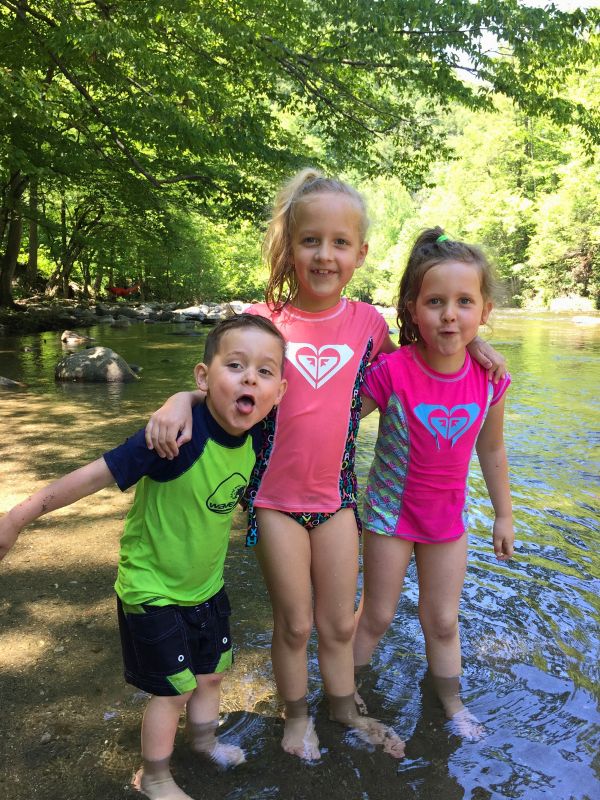 Swimming at Metcalf Bottoms is one of our favorite things to do in the Smoky Mountains.