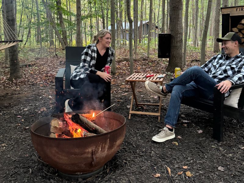 Date night bonfire