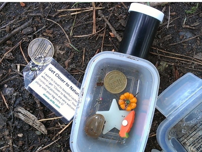 Geocache box contents
treasure hunting michigan