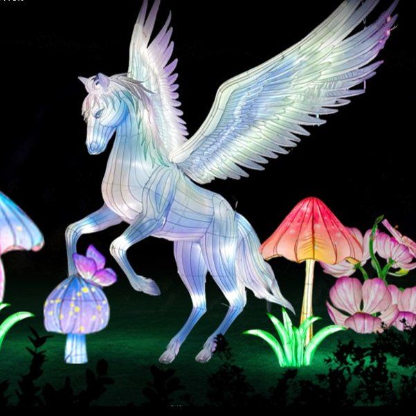 John Ball Zoo lantern festival 2026 unicorn FB