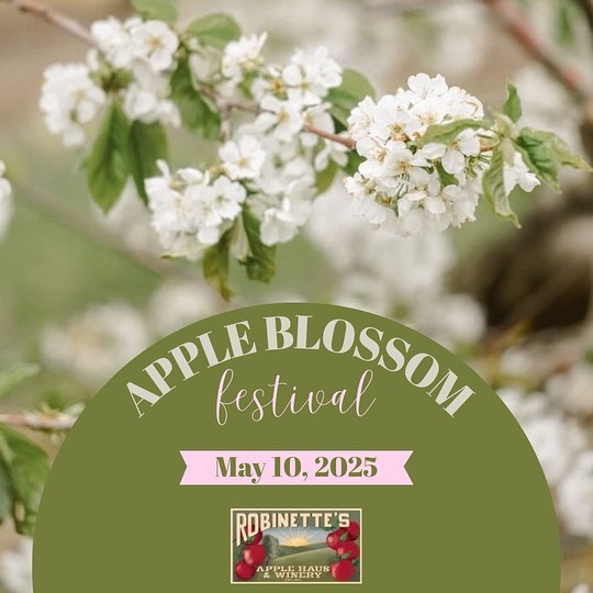 apple blossom festival Spring 2025 Robinette's