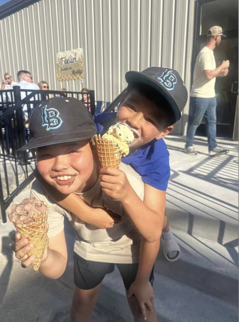 Boys Cones Huddys Ice Cream Fb
