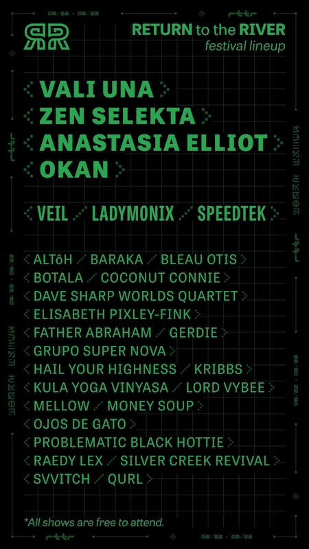 Return To The River Festival Lineup 2026 Facebook