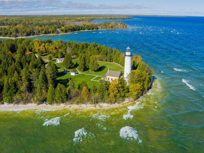 Cana Island lighthouse Door County Wisconsin