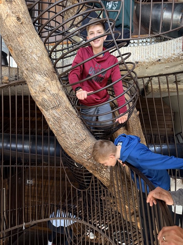 City Museum Climbing Tiffany
