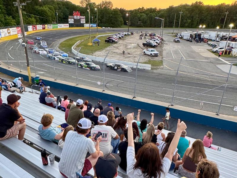 Views from Turn 4 at Berlin Raceway in Marne, MI