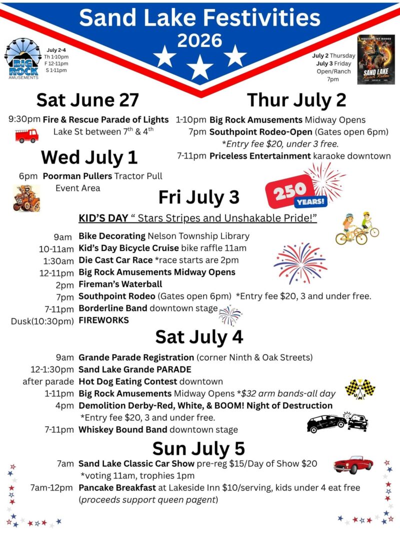 Sand Lake 4th Of July 2026