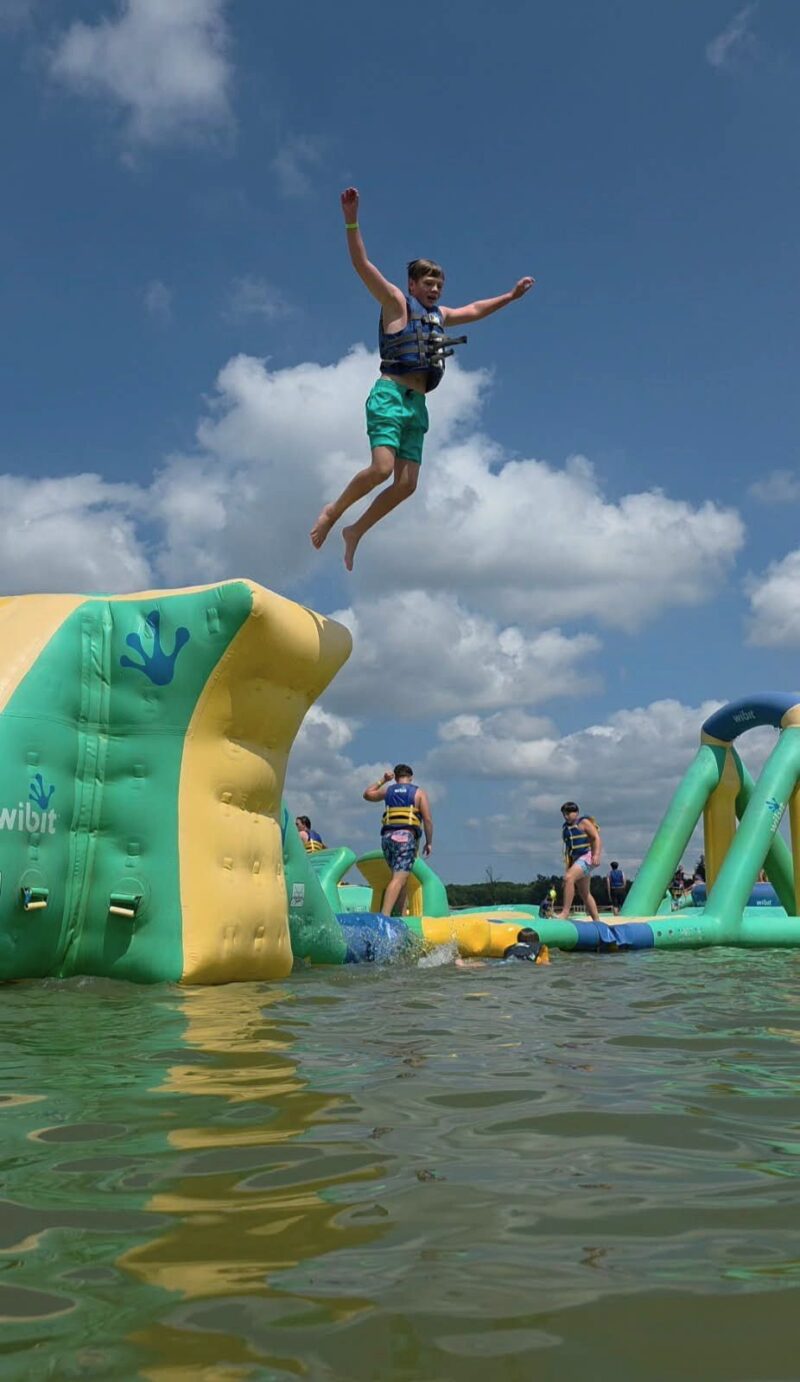 Lake Arvesta Farms Boy Jumping Off Tower Ver