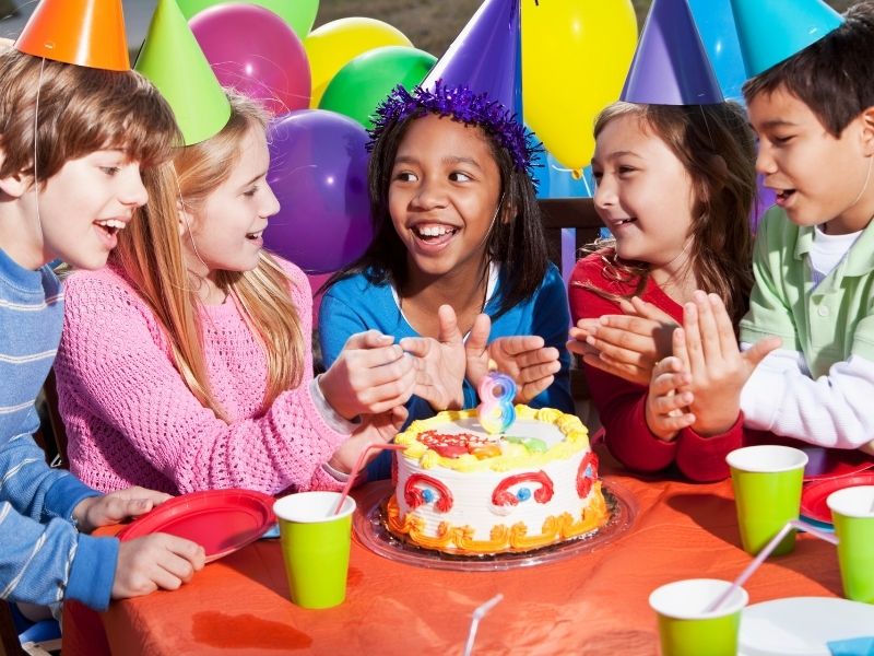 Kids Birthday Party Kids Around Cake Canva Kali9 From Getty Images Signature
